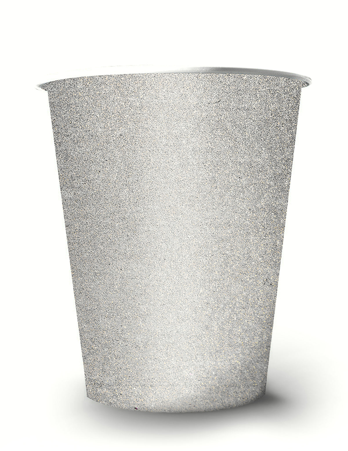 Gobelets américains scintillants pour fête argent en carton recyclable