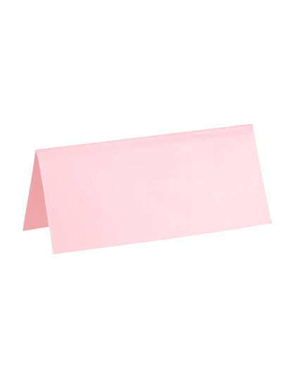 Marque-places rectangle pour fête rose clair en carton