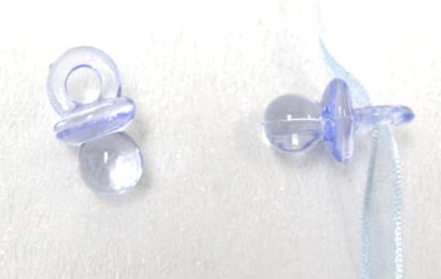 Tétines en plexiglas pour décoration bleu ciel