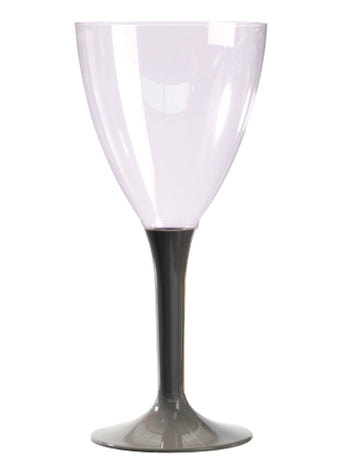 10 čírych pohárov na víno s taupe stopkami, 160 ml