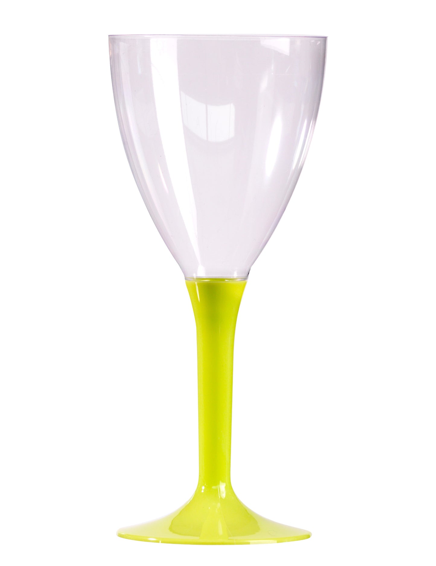 10 pohárov na víno s anízovo zelenou nohou, 160 ml, na žiarivé párty