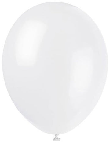 Ballons pour décoration de fête blancs lot de 100
