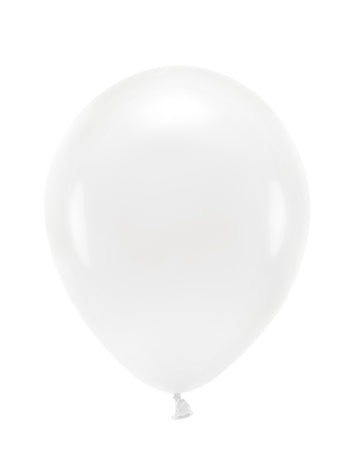 100 pastelových bielych latexových balónov 26 cm