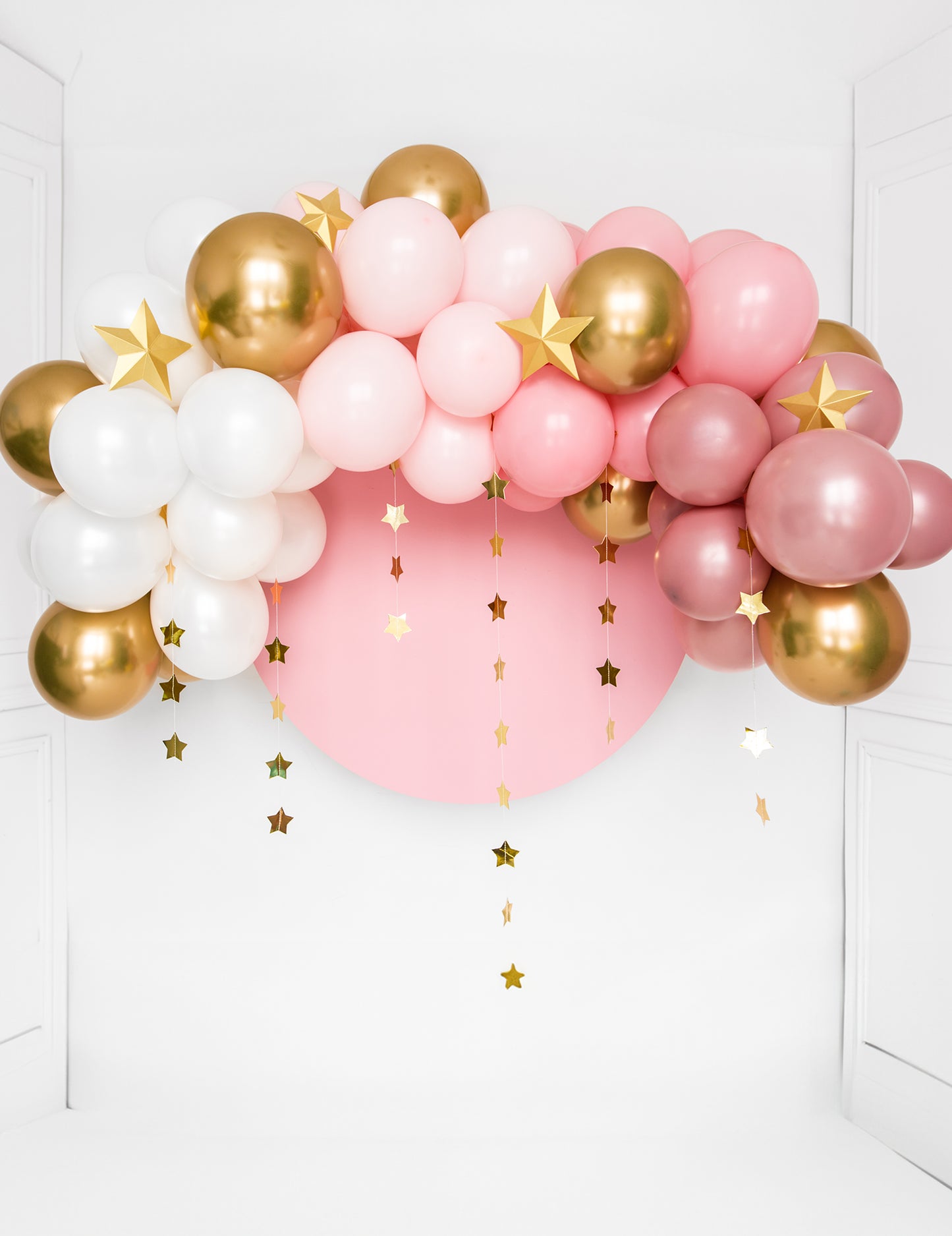 100 pastelovo ružových latexových balónov 26 cm na dekoráciu