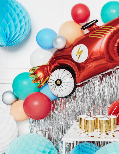 100 pastelovo červených latexových balónov 26 cm prírodný kaučuk