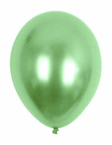 Ballon de fête vert métallisé