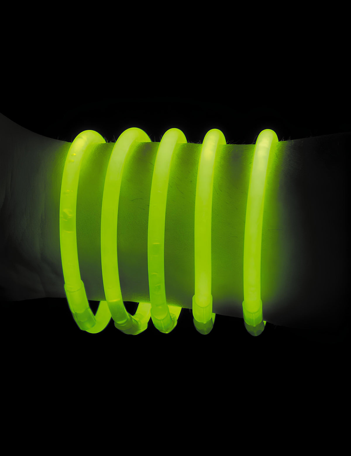 Bracelets phosphorescents pour fête verts
