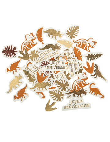 100 konfiet s dinosaurom k narodeninám (veľkosti 2-5,5) cm