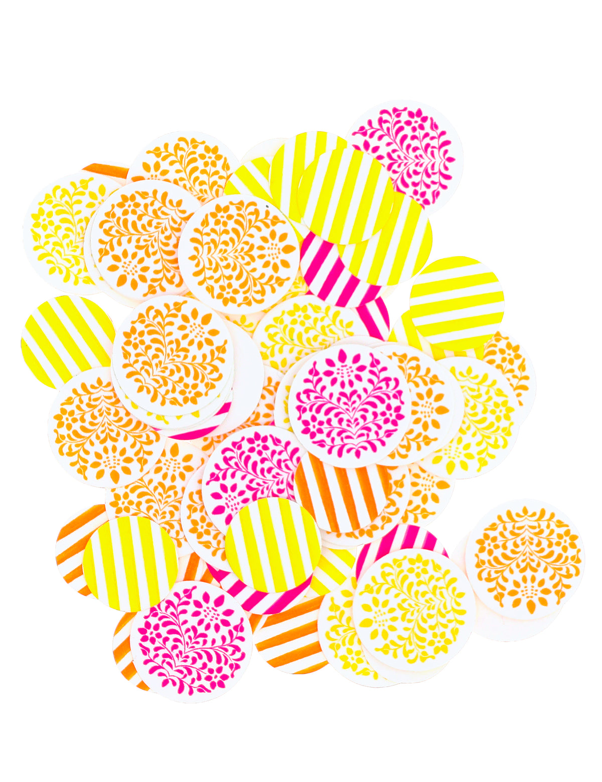 100 papierových konfiet Pink Limonade 2.5 cm