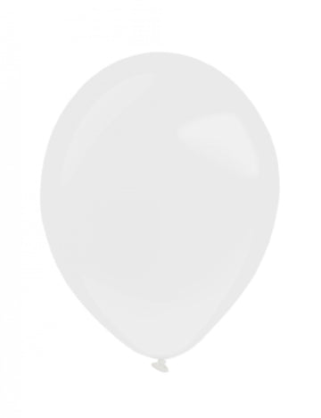 100 mini bielych latexových balónov 13 cm pre archu