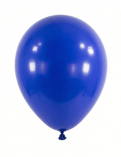 Mini ballons en latex bleu foncé