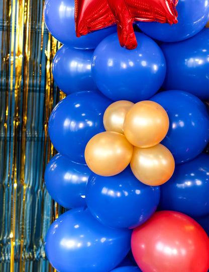 100 mini zlatých metalických latexových balónov 13 cm pre archu