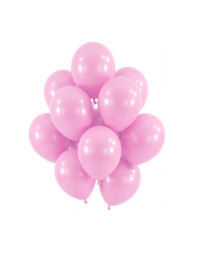 100 mini svetloružových latexových balónov s priemerom 13 cm na dekoráciu
