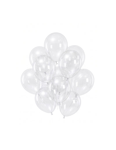 100 mini priehľadných latexových balónov 13 cm na párty dekorácie