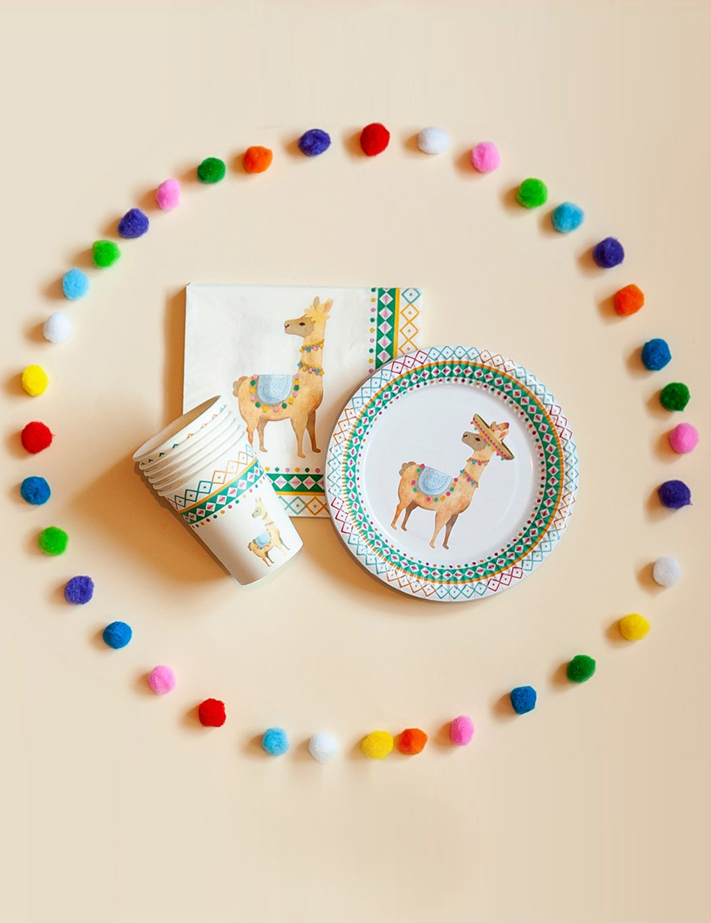 100 viacfarebných brmbolcov 2 cm na párty dekorácie