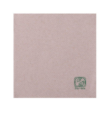 100 koktailových obrúskov z recyklovanej vaty, 20 x 20 cm cm kompostovateľné