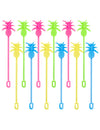 Agitateurs à cocktail ananas pour fête colorés roses bleus jaunes et verts
