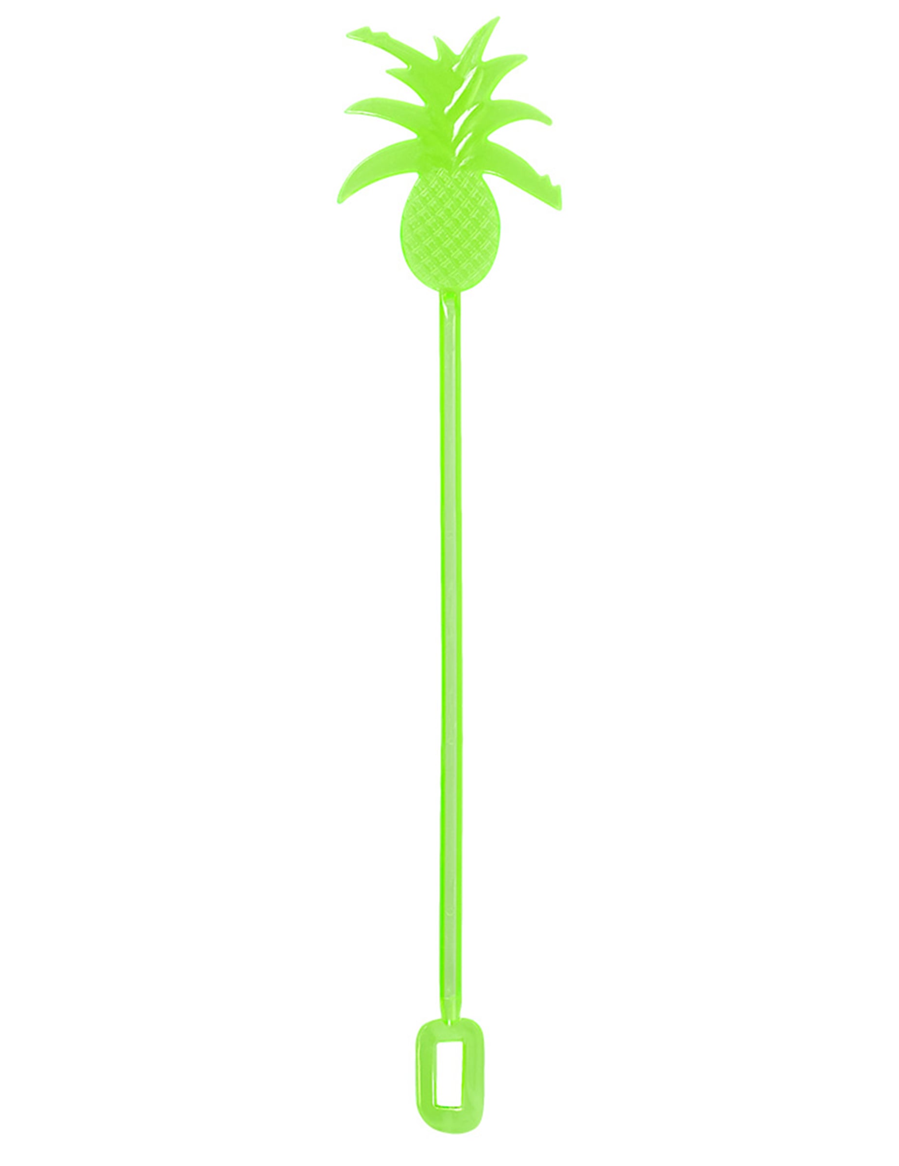 Vue de l'agitateur vert des agitateurs à cocktail ananas pour fête