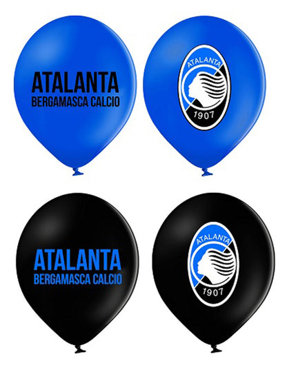 12 modrých a čiernych latexových balónov Atalanta™ 30 cm
