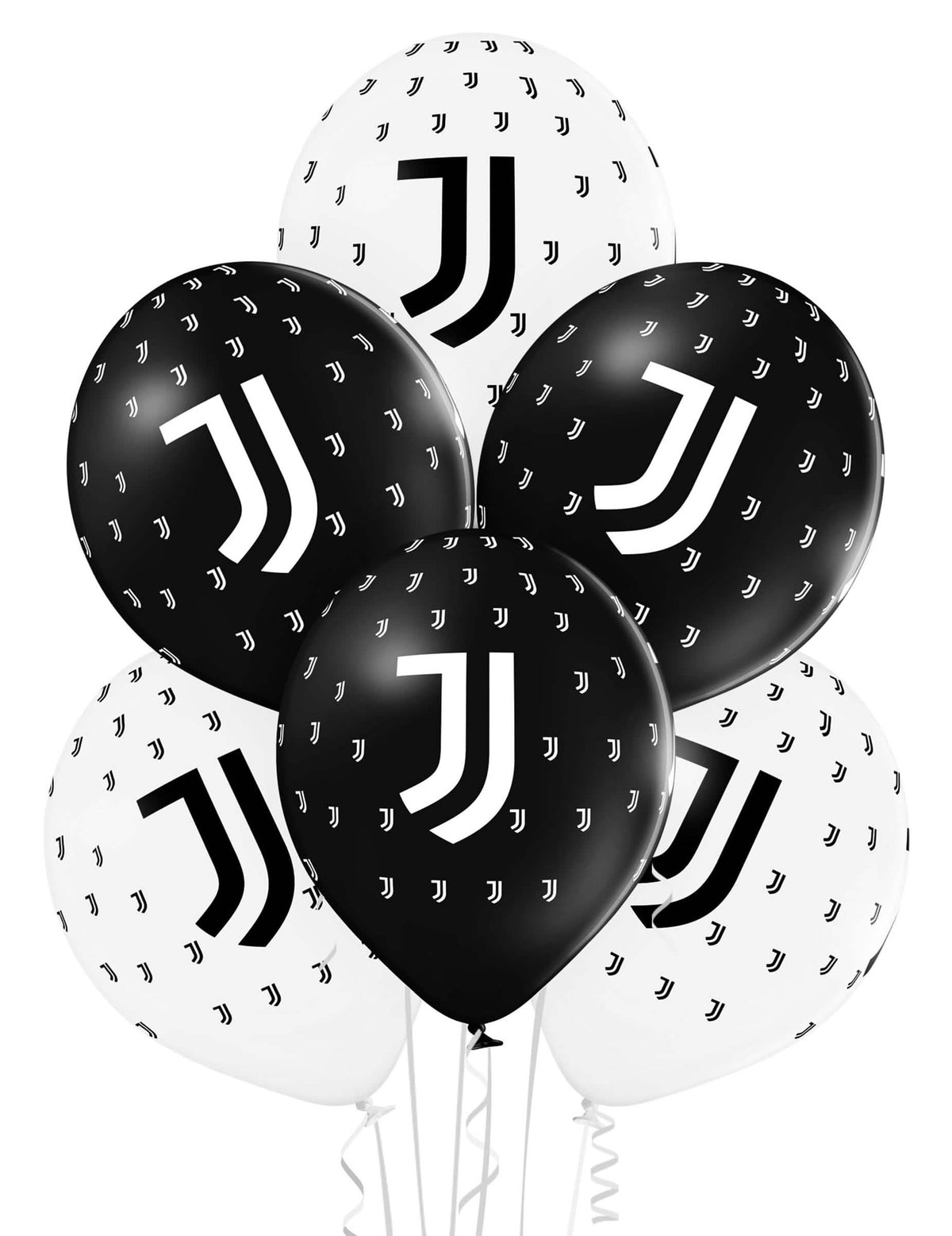 Balóny z latexu juventus na párty čierne a biele