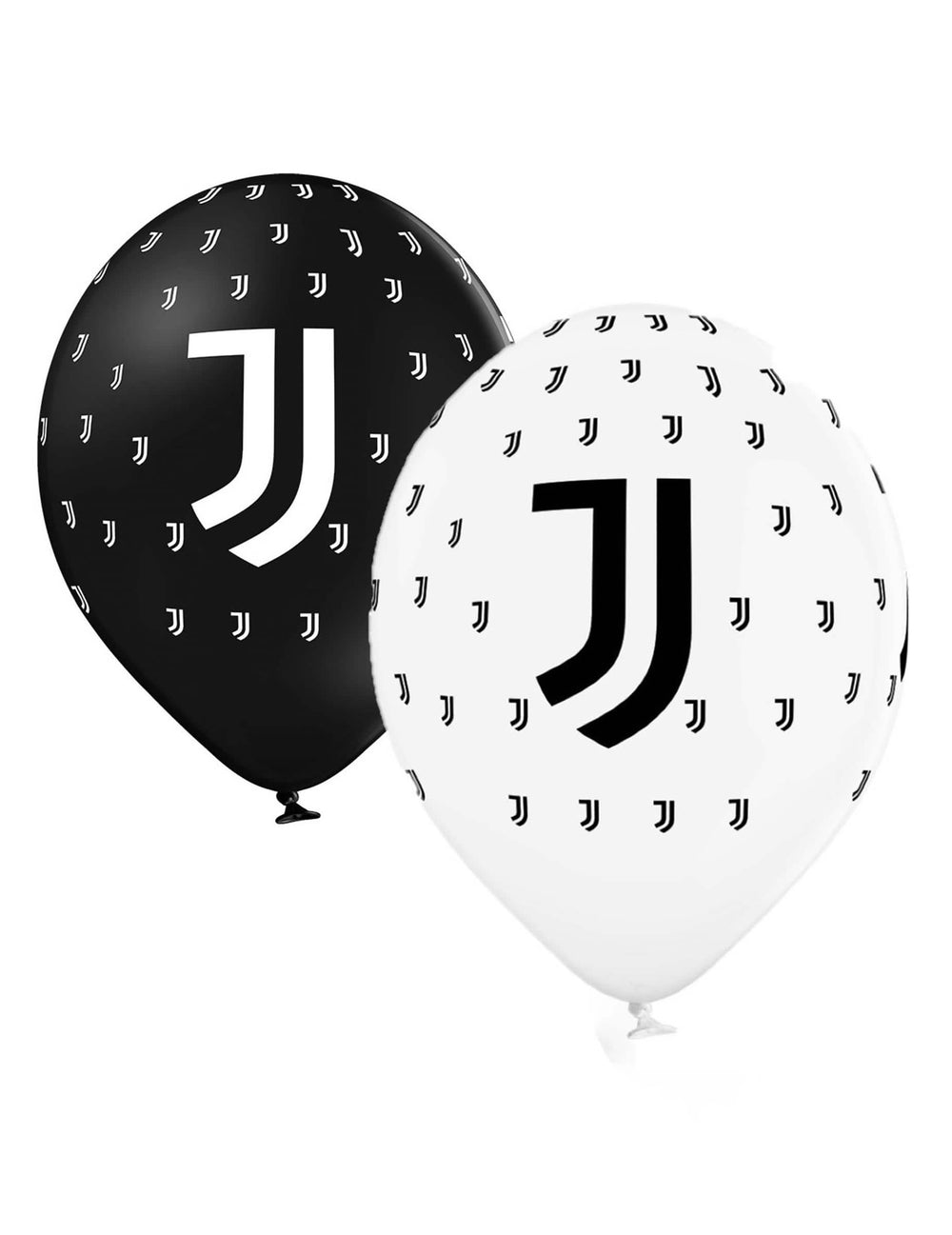 Veľký detail na logá latexových balónov juventus na oslavu