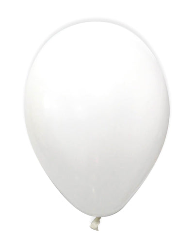 Ballons métallisés pour fête blancs