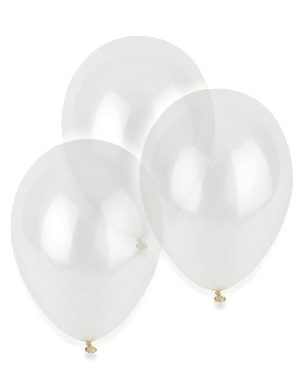 Lot de 12 ballons de baudruche transparents
