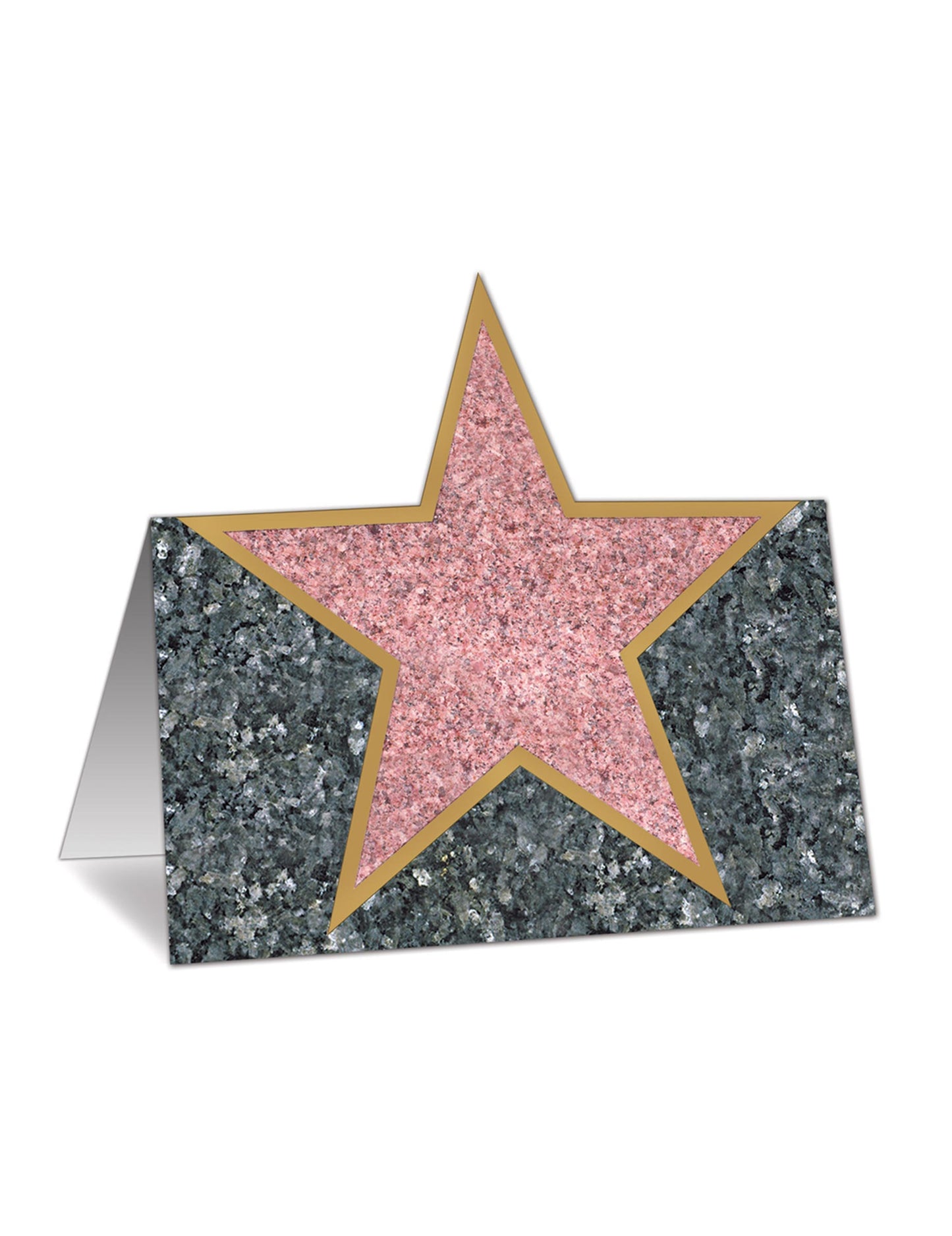 12 kartónových kartičiek s miestom v sivom Hollywoode 11 cm mramorový vzhľad