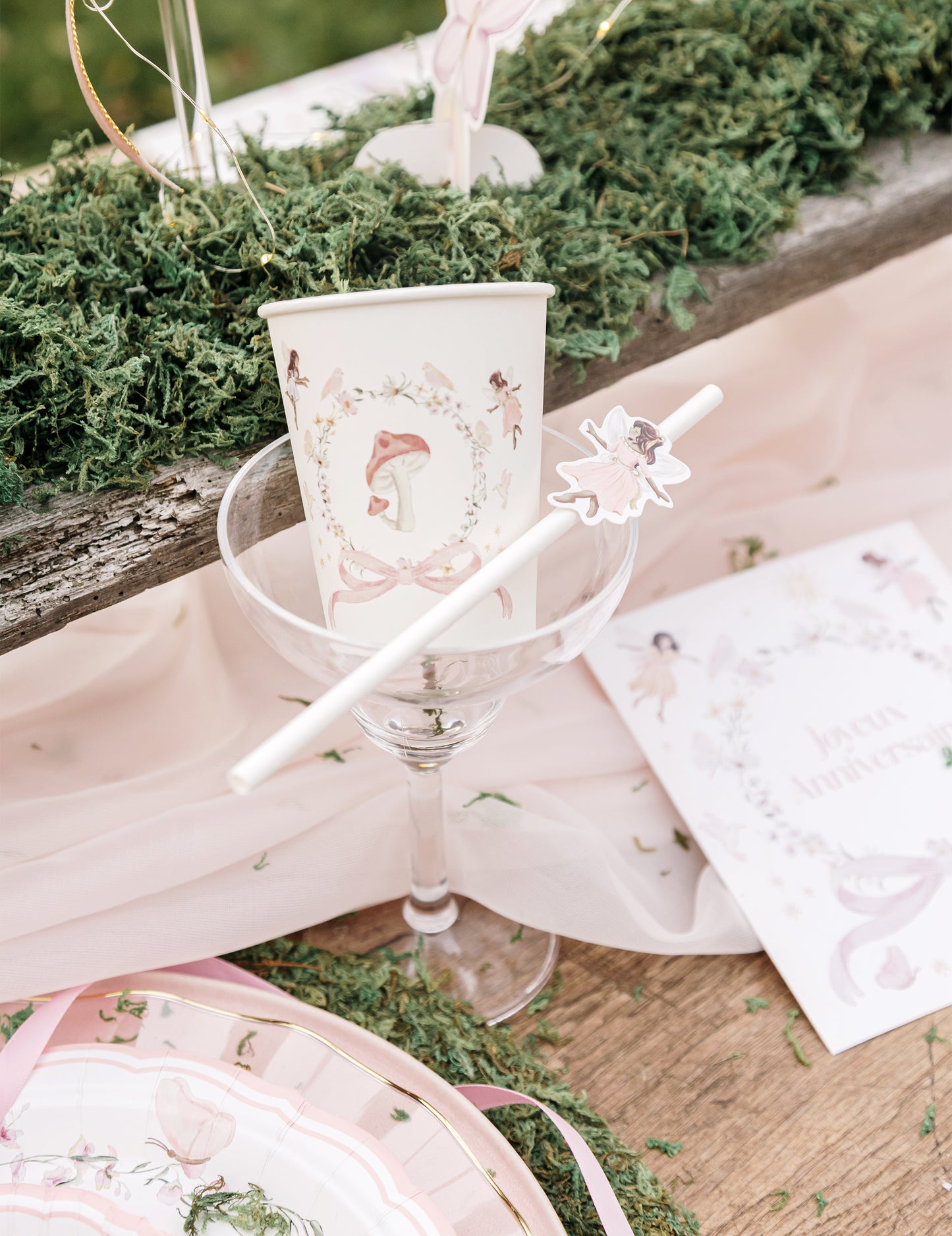 12 slamienok na rozprávky, biely a pastelovo ružový papier, 19,5 cm k narodeninám dieťaťa