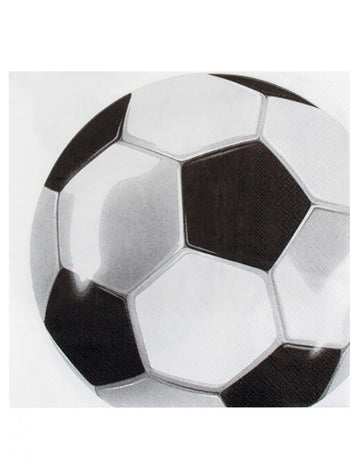 20 futbalových papierových utier 33 x 33 cm