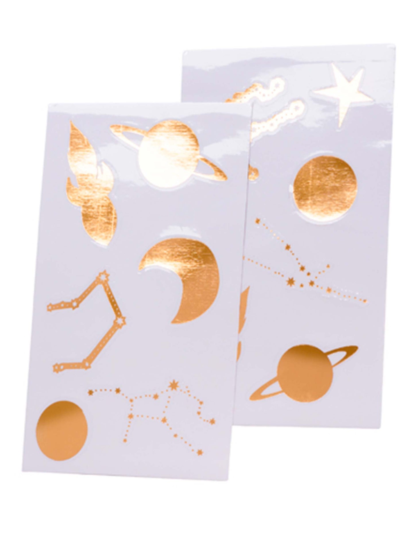 12 zlatých nálepiek, medzery 3 až 7 cm planéty a hviezdy