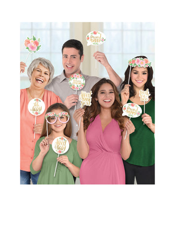 13-dielna sada na fotenie pre dievčatko s kvetmi a zlatom