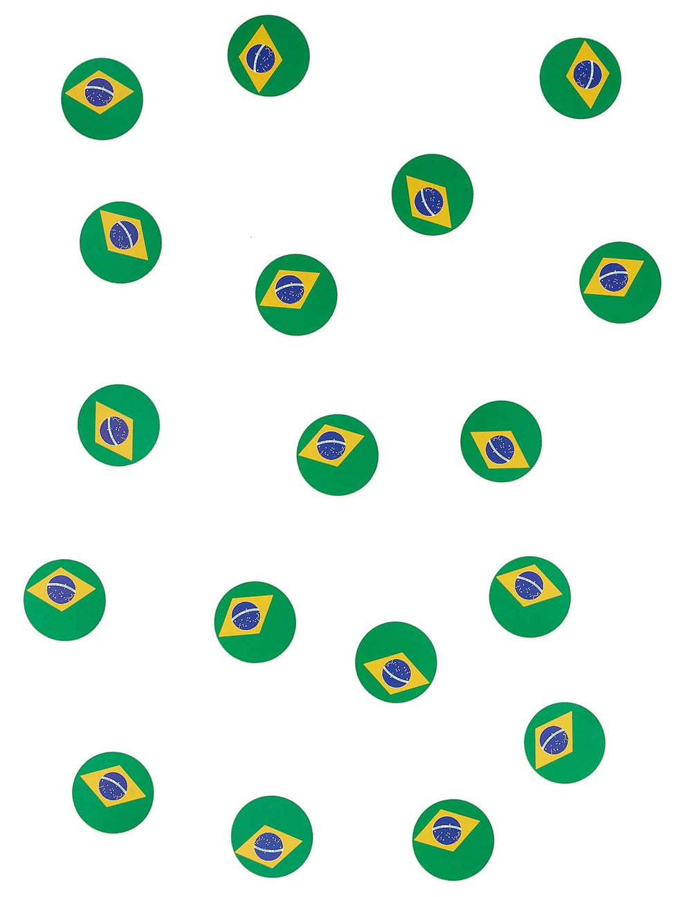 Prehľad konfety na stôl vlajka Brazília