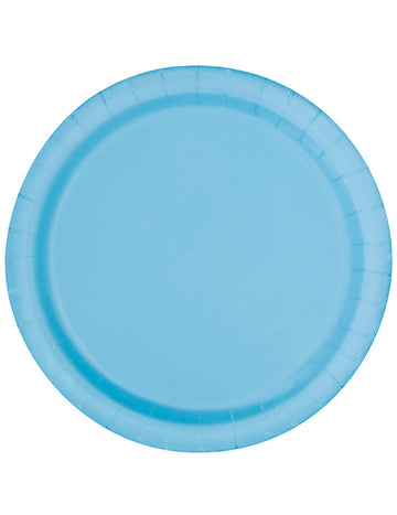 16 pastelových modrých kartónových dosiek 22 cm