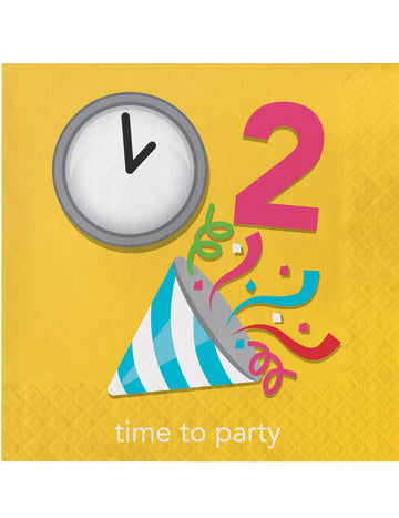 16 papierových obrúskov Emojions™ na párty, 33 x 33 cm narodeniny