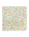 Serviettes festonnées en papier shabby à fleurs pour fête or et pastel