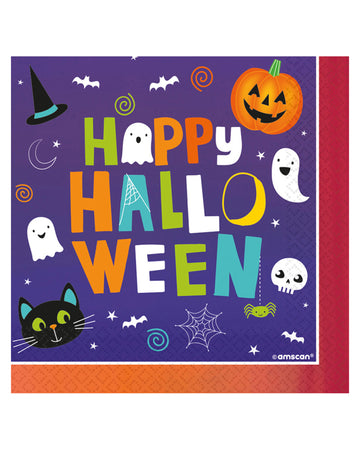 16 Halloween priatelia 33x33 cm papierové utierky