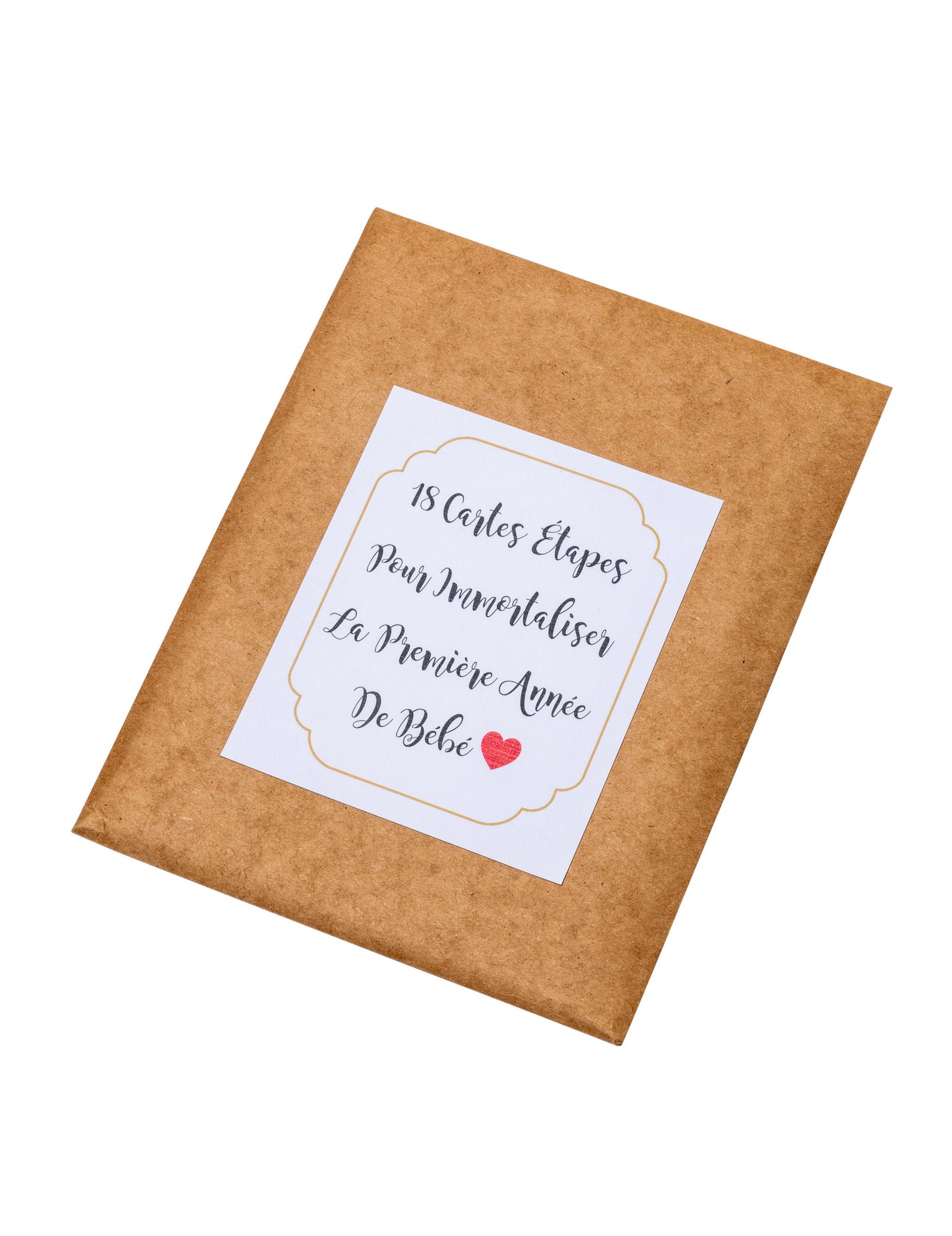 18 pozlátených kartičiek s míľnikmi prvého ročníka, 14 x 19 cm pre bábätko