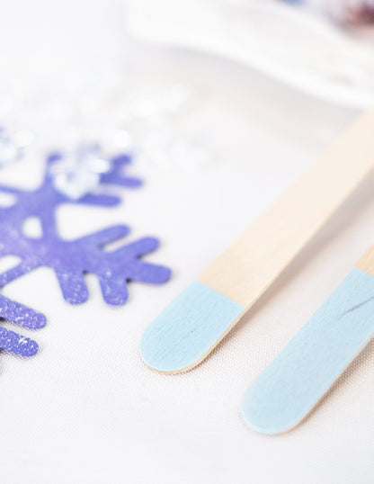 18 nebesky modrých drevených prestieraní 16 cm, gazdiná na párty