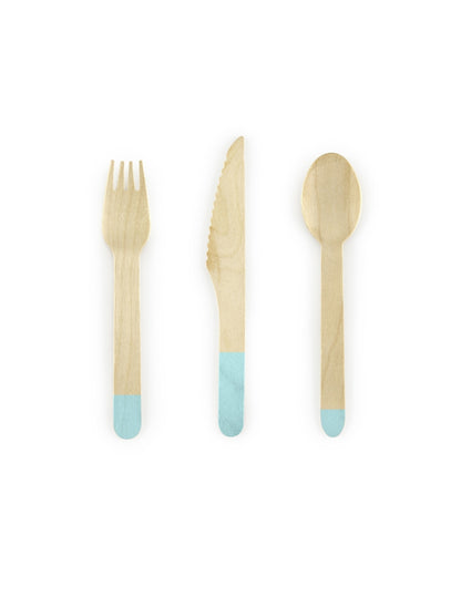 18 mätovo sfarbených drevených prestieraní 16 cm zhoda