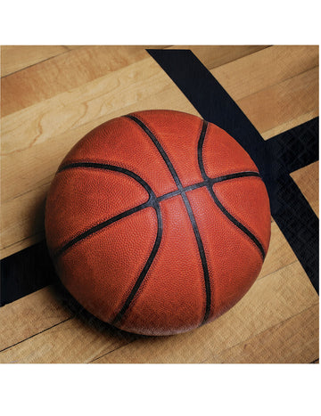 16 papierových obrúskov s basketbalovým motívom, 33 x 33 cm na športové narodeniny