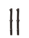 Bougies branches d'arbre noires