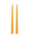2 oranžové sviečky 25 cm