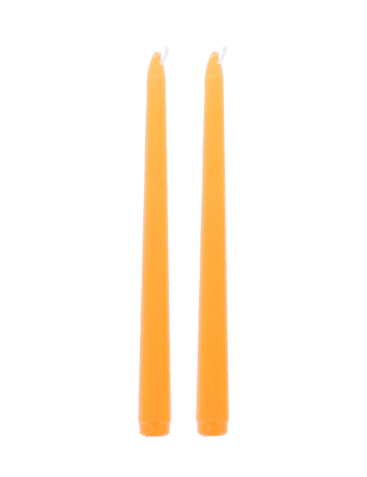 2 oranžové sviečky 25 cm