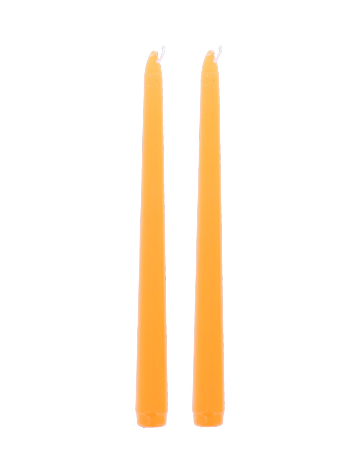 2 Bougies chandelles orange 25 cm