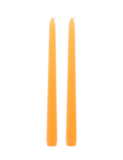2 oranžové sviečky 25 cm