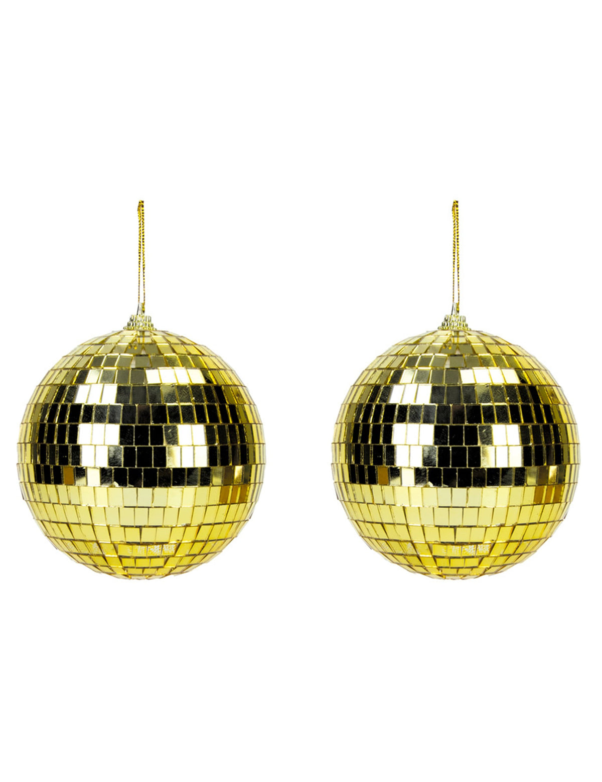 Boules disco pour fête dorées