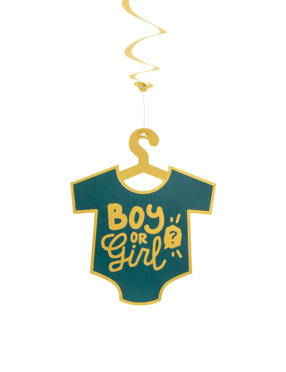 Detail motívu body zavesiteľných dekorácií Boy zlatá Girl