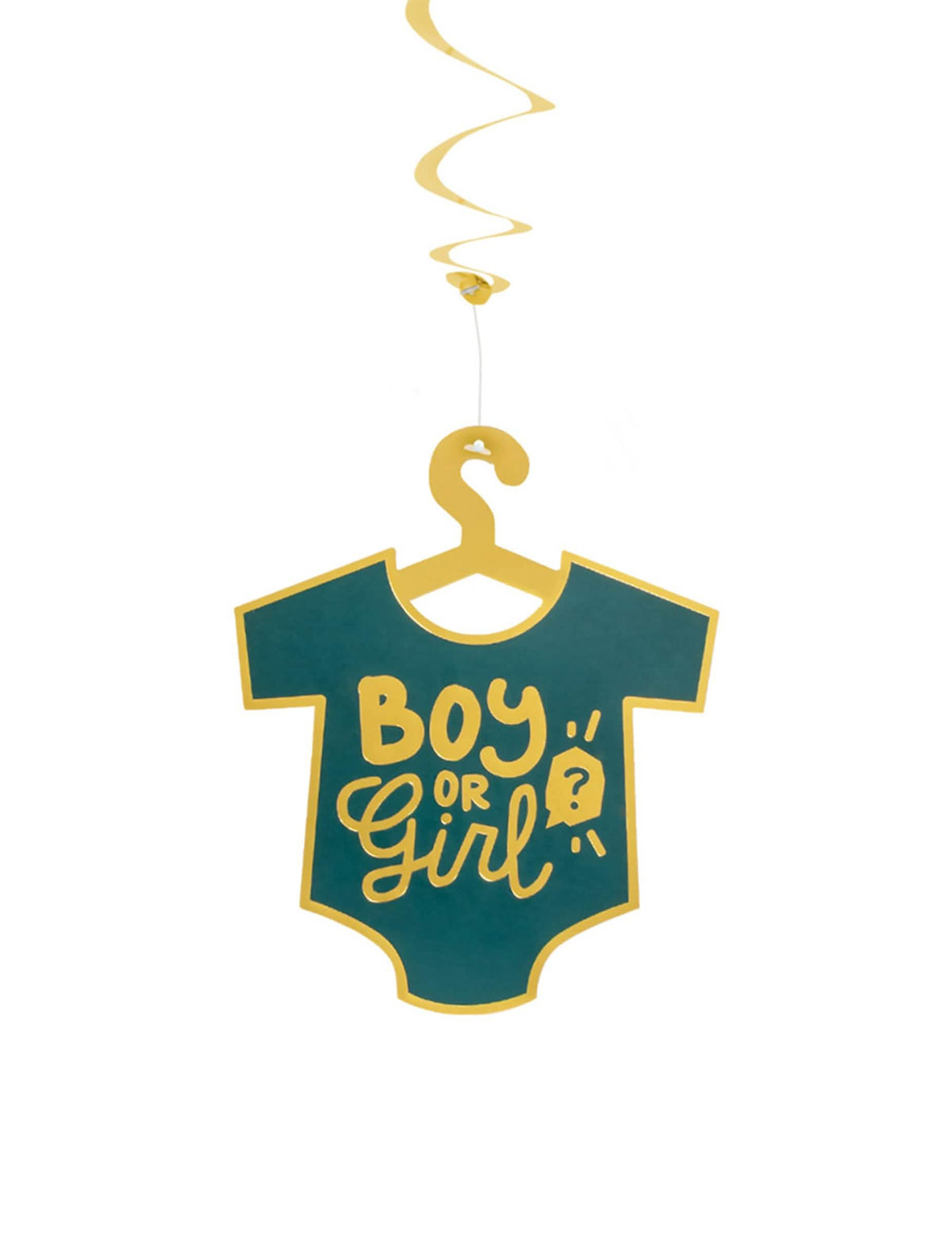 Detail motívu body zavesiteľných dekorácií Boy zlatá Girl