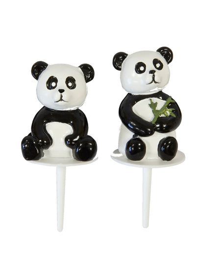 2 figúrky pandy zo živice 7 cm na tortu